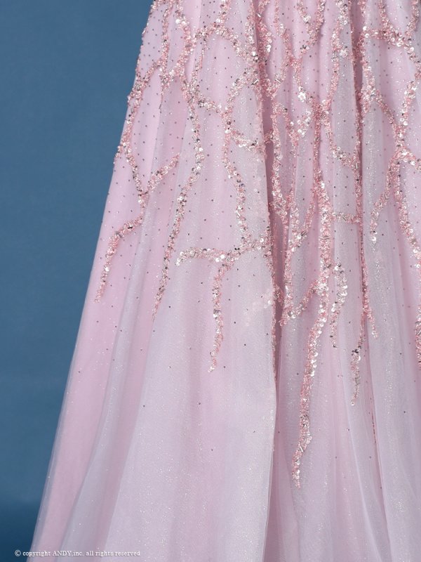 画像8: an ANDY Fashion Press 16 COLLECTION 07 ANDY Fashion Press 19掲載【couture an/クチュールアン】フェザー/ オフショル/ チュール/ ビーズ刺繍/ ラメ/ フレア/ Aライン/ プリンセス/ ロングドレス/ キャバドレス long[OF05]