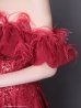 画像16: an ANDY Fashion Press 16 COLLECTION 07 ANDY Fashion Press 19掲載【couture an/クチュールアン】フェザー/ オフショル/ チュール/ ビーズ刺繍/ ラメ/ フレア/ Aライン/ プリンセス/ ロングドレス/ キャバドレス long[OF05]