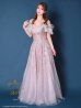 画像20: an ANDY Fashion Press 16 COLLECTION 07 ANDY Fashion Press 19掲載【couture an/クチュールアン】フェザー/ オフショル/ チュール/ ビーズ刺繍/ ラメ/ フレア/ Aライン/ プリンセス/ ロングドレス/ キャバドレス long[OF05]