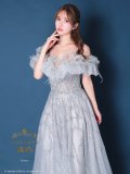an ANDY Fashion Press 16 COLLECTION 07 ANDY Fashion Press 19掲載【couture an/クチュールアン】フェザー/ オフショルダー/ チュール/ ビーズ刺繍/ ラメ/ フレア/ Aライン/ プリンセス/ バースデー/ ウェディングドレス/ ロングドレス/ キャバドレス long[OF05]