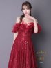 画像13: an ANDY Fashion Press 16 COLLECTION 07 ANDY Fashion Press 19掲載【couture an/クチュールアン】フェザー/ オフショル/ チュール/ ビーズ刺繍/ ラメ/ フレア/ Aライン/ プリンセス/ ロングドレス/ キャバドレス long[OF05]