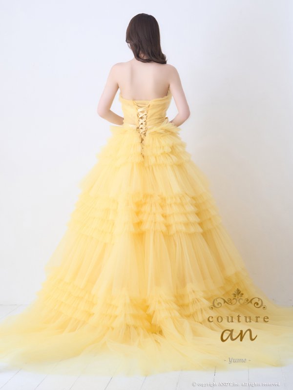 イエロー モデル:ゆめ 身長:160cm 着用サイズ:S(XS〜M)