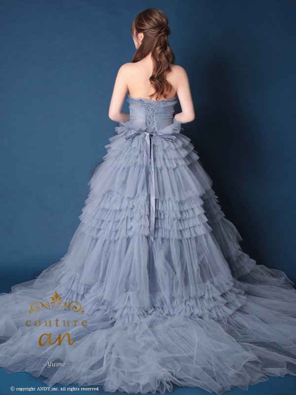 ブルー モデル:ゆめ 身長:160cm 着用サイズ:S(XS〜M)