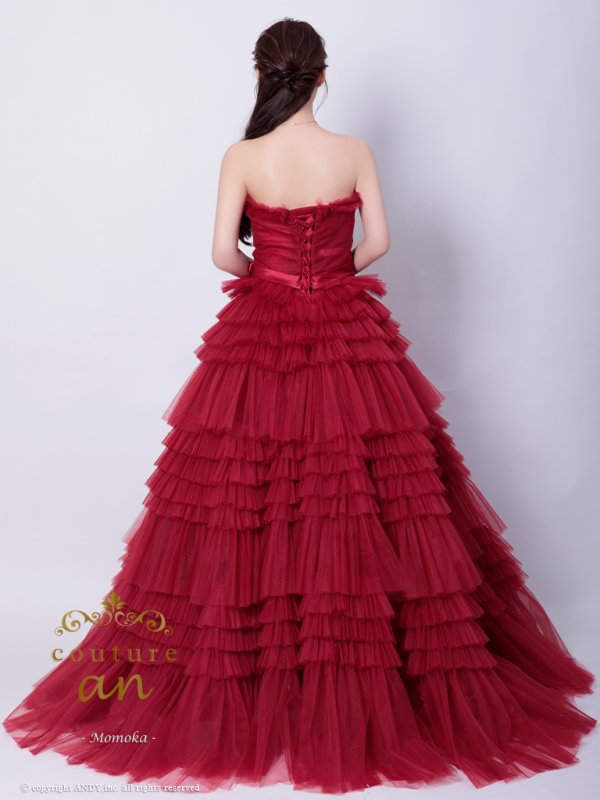 レッド モデル:ももか 身長:156cm 着用サイズ:S(XS〜M)