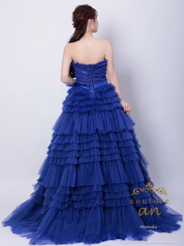 ロイヤルブルー モデル:ももか 身長:156cm 着用サイズ:S(XS〜M)