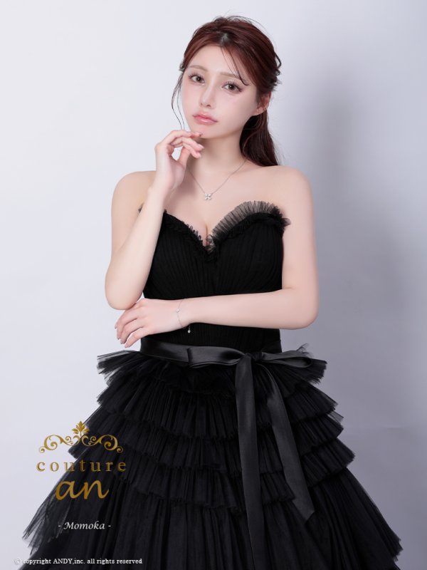 ブラック　モデル：ももか　身長：156cm　着用サイズ：S(XS〜M)