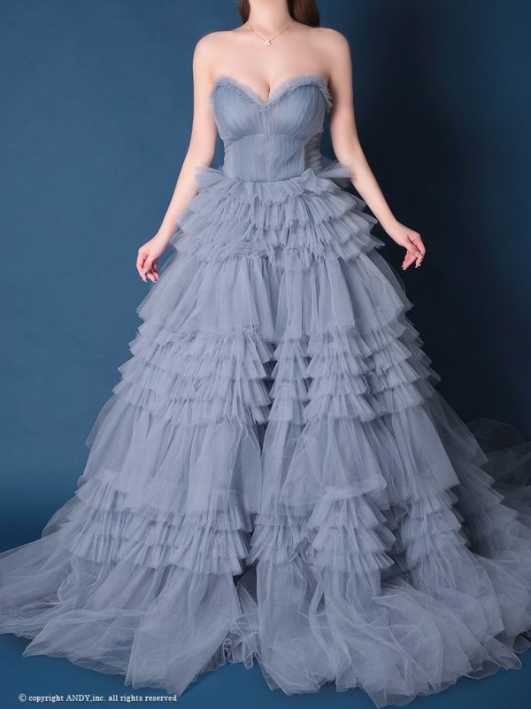 ブルー モデル:ゆめ 身長:160cm 着用サイズ:S(XS〜M)