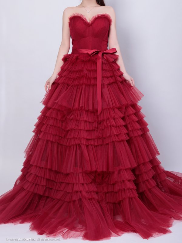 レッド モデル:ももか 身長:156cm 着用サイズ:S(XS〜M)