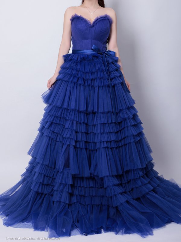 ロイヤルブルー モデル:ももか 身長:156cm 着用サイズ:S(XS〜M)