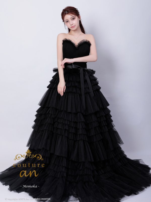 ブラック モデル:ももか 身長:156cm 着用サイズ:S(XS〜M)