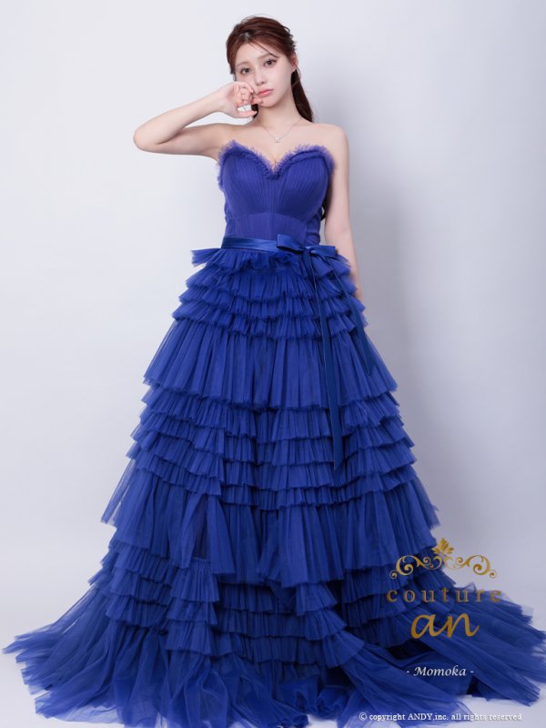 ロイヤルブルー モデル:ももか 身長:156cm 着用サイズ:S(XS〜M)