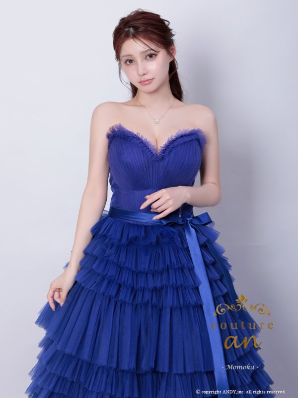 ロイヤルブルー モデル:ももか 身長:156cm 着用サイズ:S(XS〜M)