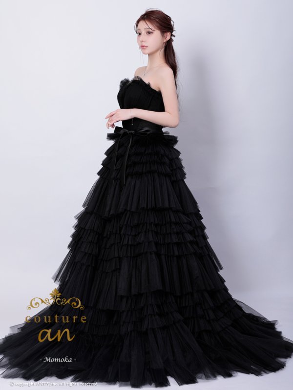 ブラック モデル:ももか 身長:156cm 着用サイズ:S(XS〜M)