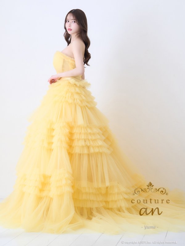 イエロー モデル:ゆめ 身長:160cm 着用サイズ:S(XS〜M)