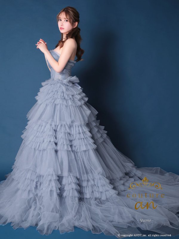 ブルー モデル:ゆめ 身長:160cm 着用サイズ:S(XS〜M)