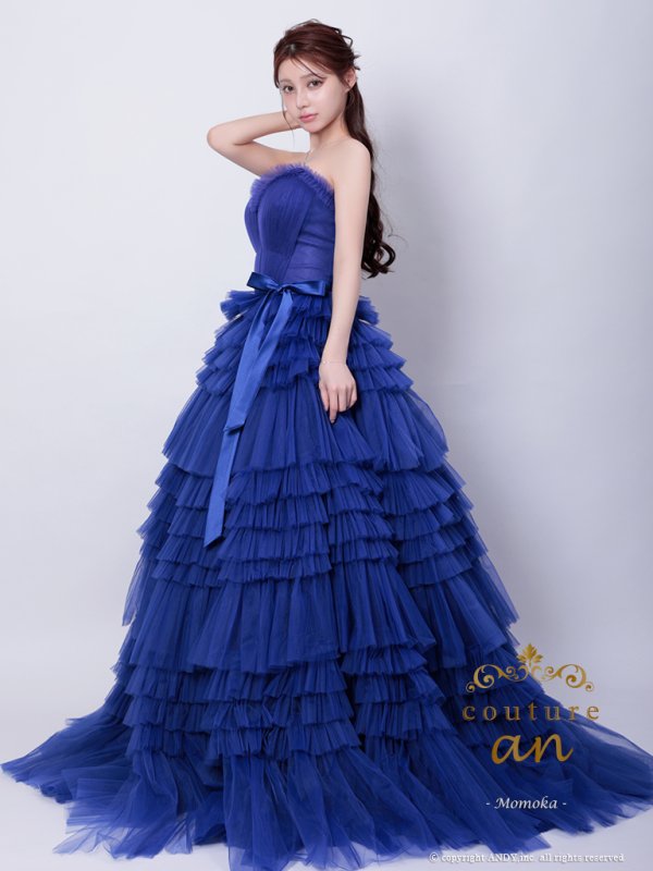 ロイヤルブルー モデル:ももか 身長:156cm 着用サイズ:S(XS〜M)