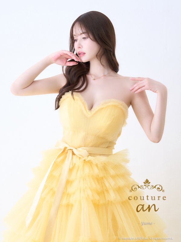 イエロー モデル:ゆめ 身長:160cm 着用サイズ:S(XS〜M)