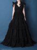 画像5: 【couture an/クチュールアン】ショルダーリボン/ レース/ チュール/ フリル/ Aライン/ プリンセス/ カラードレス/ ロングドレス/ キャバドレス long[OF05]