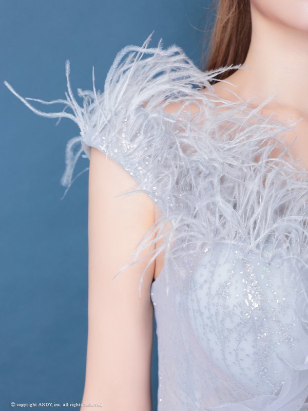 画像7: ANDY Fashion Press vol.18【couture an/クチュールアン】立体フラワー/ フェザー/ チュール/ ラメ/ フレア/ Aライン/ プリンセス/ ロングドレス/ キャバドレス long[OF05]