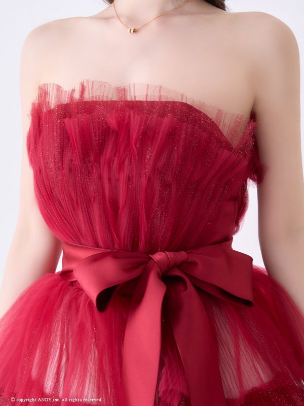 画像6: ANDY Fashion Press 19掲載【couture an/クチュールアン】グラデーション/ フリル/ チュール/ ベア/ リボン/ フレア/ Aライン/ プリンセス/ ロングドレス/ キャバドレス long[OF05]