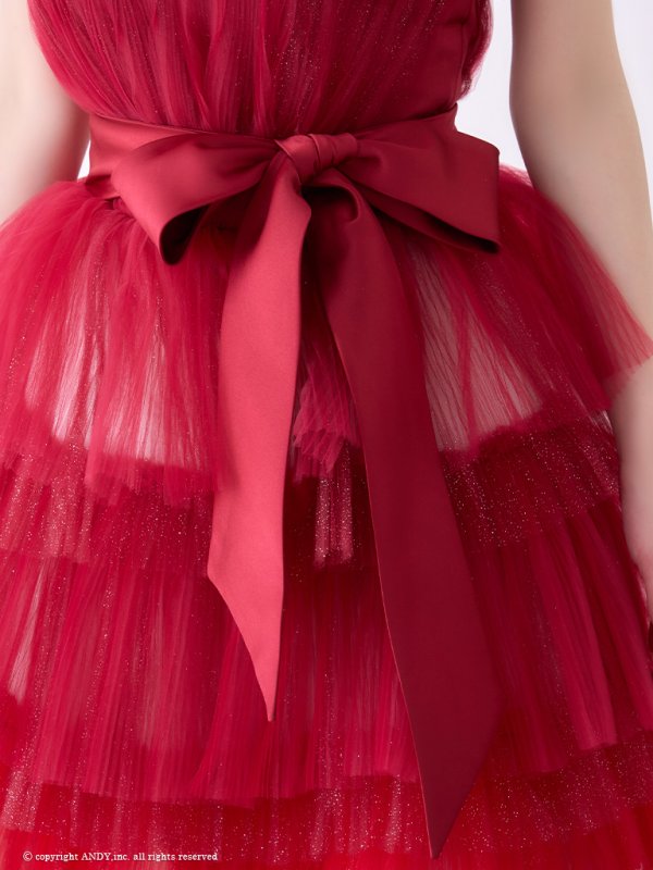 画像7: ANDY Fashion Press 19掲載【couture an/クチュールアン】グラデーション/ フリル/ チュール/ ベア/ リボン/ フレア/ Aライン/ プリンセス/ ロングドレス/ キャバドレス long[OF05]