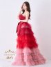 画像2: ANDY Fashion Press 19掲載【couture an/クチュールアン】グラデーション/ フリル/ チュール/ ベア/ リボン/ フレア/ Aライン/ プリンセス/ ロングドレス/ キャバドレス long[OF05] (2)