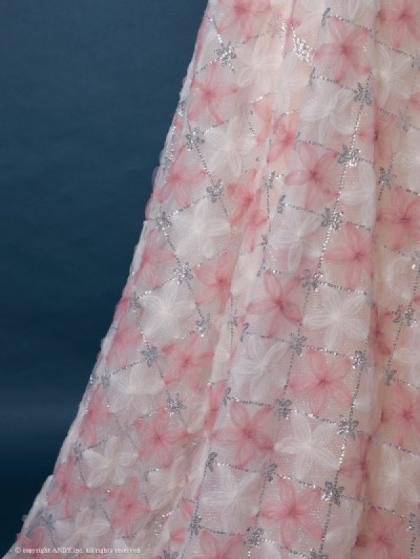 画像7: 【couture an/クチュールアン】フラワープリント/ スパンコール/ オフショルダー/ チュール/ プリンセスライン/ ロングドレス/ キャバドレス long[OF05]