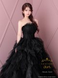【couture an/クチュールアン】ベアトップ/ ラメ/ チュール/ レース/ フリル/ スピンドル/ フレア/ プリンセス/ バースデー/ ウェディングドレス/ ロングドレス/ キャバドレス long[OF05]