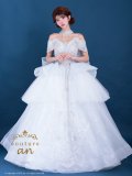 【couture an/クチュールアン】チョーカー付き/ オフショルダー/ ラメ/ スパンコール/ パール/ 刺繍/ リボン/ バックシャン/ フレア/ プリンセス/ バースデー/ ウェディングドレス/ ロングドレス/ キャバドレス long[OF05]