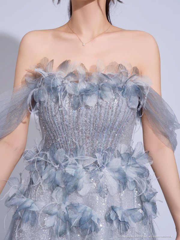 ブルー　モデル：まりん　身長：171cm　着用サイズ：Sサイズ(XS-M)