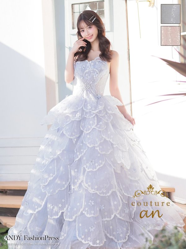 ブルー モデル：にじほ　身長：160cm　着用サイズ：Sサイズ(XS-M)