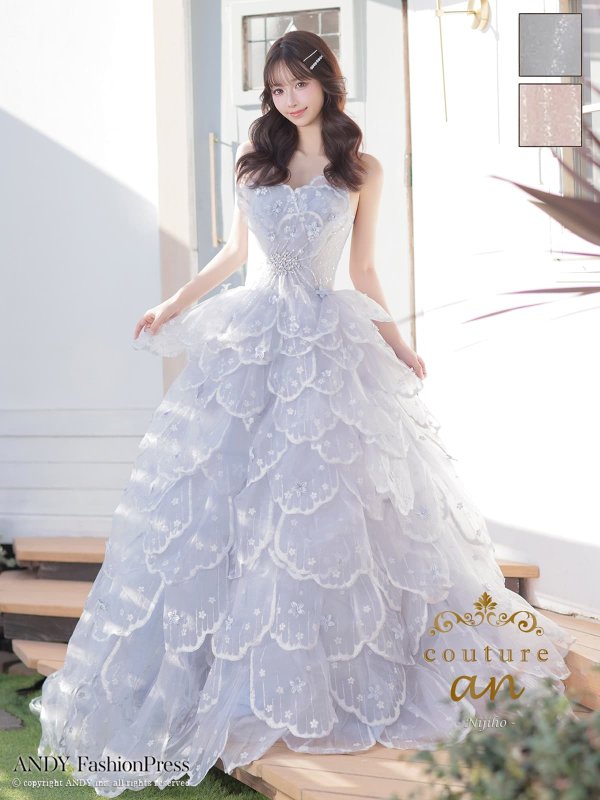 ブルー モデル：にじほ　身長：160cm　着用サイズ：Sサイズ(XS-M)