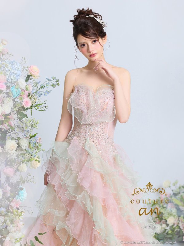 アイボリーピンク　モデル：まりん　身長：164cm　着用サイズ：S(XS〜M)
