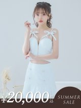 【サマーセール開催中！! 】XSサイズあり【an /アン】リボン/ キャミソール/ フロントジップ/ プリーツ/ Aライン/ セットアップ/ ミニドレス/ キャバドレス[OF05]