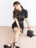 ブラック モデル：三上悠亜　身長：159cm　着用サイズ：Sサイズ