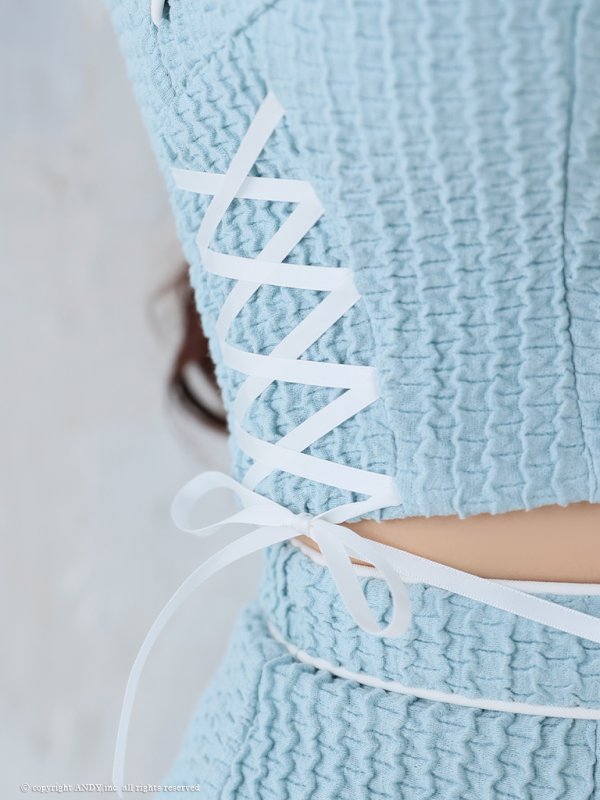 画像20: XSサイズあり【an /アン】 セットアップ/ リボン/ スピンドル/ バストカットアウト/ 半袖/ 袖あり/ フロントジップ/ マーメイド/ ミニドレス/ キャバドレス[OF05]