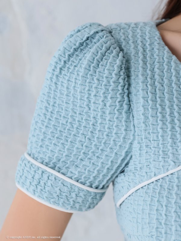 画像18: XSサイズあり【an /アン】 セットアップ/ リボン/ スピンドル/ バストカットアウト/ 半袖/ 袖あり/ フロントジップ/ マーメイド/ ミニドレス/ キャバドレス[OF05]