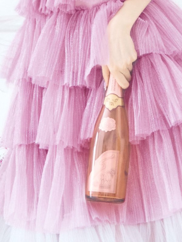 画像11: 【ひめか/関西コレクション着用】【couture an/クチュールアン】 グラデーション/ ティアード/ チュール/ レース/ フレア/  キャミソール/ ラメ/ Aライン/ ロングドレス/ カラードレス long[OF05]