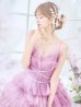 画像12: 【ひめか/関西コレクション着用】【couture an/クチュールアン】 グラデーション/ ティアード/ チュール/ レース/ フレア/  キャミソール/ ラメ/ Aライン/ ロングドレス/ カラードレス long[OF05]