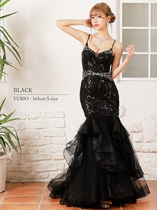 画像5: 【ANGEL R PREMIUM/エンジェルアールプレミアム】バストウエストビジュー/ スパンコール/ レース/ マーメイド/ ロング/ キャバドレス long[OF2]