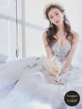 即日発送【関西コレクション着用】【ANGEL R PREMIUM/エンジェルアールプレミアム】ベア/ ウェディング/ バースデー/ プリンセス/ フラワーレース/ スパンコールビジュー/ キャバドレスlong【HC03】