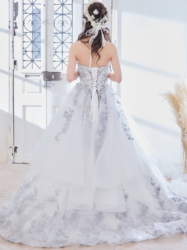 画像39: 【関西コレクション着用】【ANGEL R PREMIUM/エンジェルアールプレミアム】ベア/ ウェディング/ バースデー/ プリンセス/ フラワーレース/ スパンコールビジュー/ キャバドレスlong【HC03】