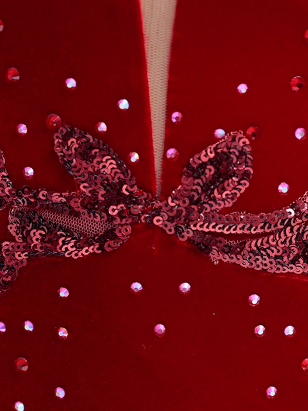 画像19: 【ANGEL R PREMIUM/エンジェルアールプレミアム】スパンコール刺繍/ サイドシアー/ ベルベット/ マーメイド/ ロングドレス/ キャバドレス long[OF2]