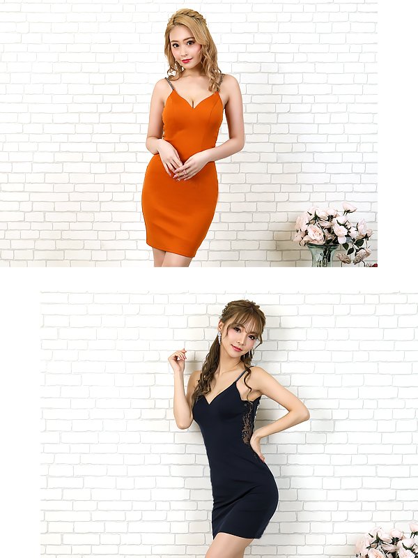 画像5: 【ANGEL R/エンジェルアール】バックVライン/ ビジュー/ タイトミニ/ ミニドレス/ キャバドレス[OF2]