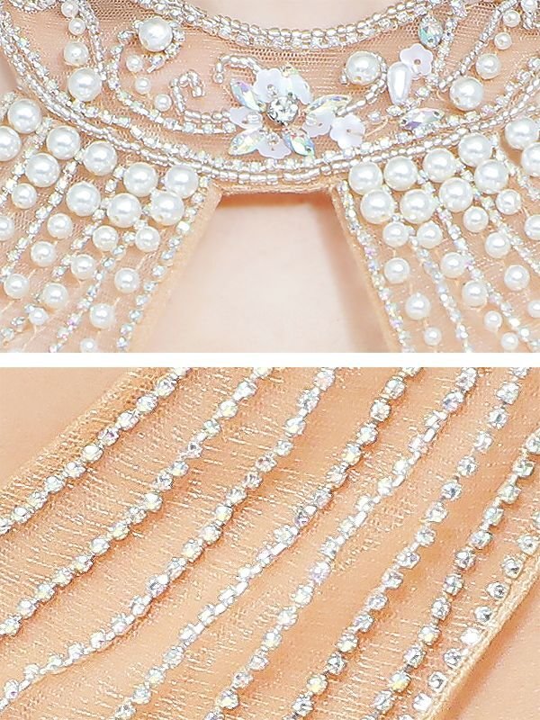 画像14: sugarxARコラボカラー・XSサイズあり【ANGEL R/エンジェルアール】デコルテバックメッシュ/ ビジュー/ タイト/ ミニドレス/ キャバドレス[OF2]