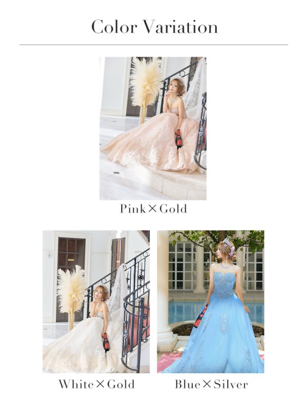 画像14: 【関西コレクション着用】【ANGEL R/エンジェルアール】ベア/ プリンセス/ フレア/ ロング/ キャバドレスlong[OF2]