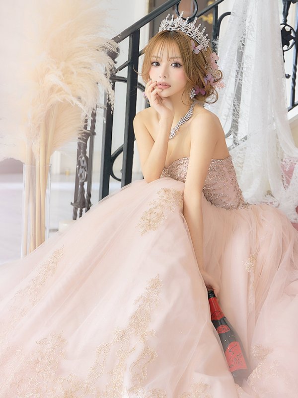 画像8: 【関西コレクション着用】【ANGEL R/エンジェルアール】ベア/ プリンセス/ フレア/ ロング/ キャバドレスlong[OF2]