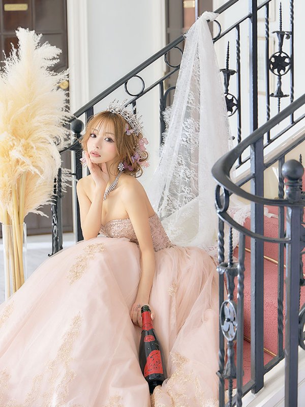 画像9: 【関西コレクション着用】【ANGEL R/エンジェルアール】ベア/ プリンセス/ フレア/ ロング/ キャバドレスlong[OF2]