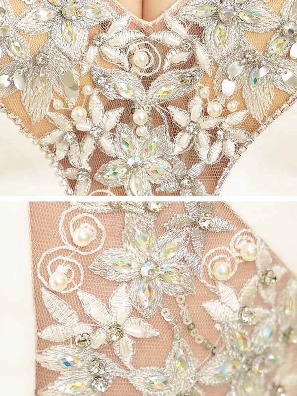 画像33: XSサイズあり【ANGEL R/エンジェルアール】3WAYショルダー/ オフショルダー/ ワンカラー/ バストフラワーパールビジュー/ タイト/ ミニドレス/ キャバドレス[OF2]