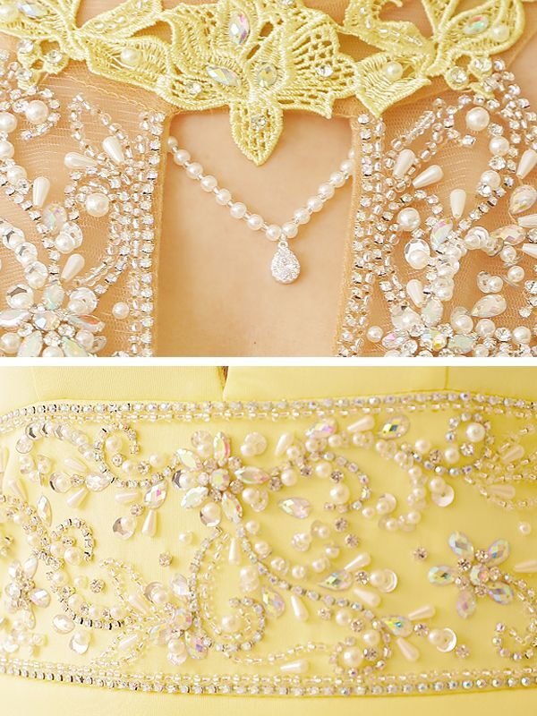 画像18: 【ANGEL R/エンジェルアール】アメスリ/ フラワーネック/ デコルテチェーン/ ビジュー/ タイト/ ミニドレス/ キャバドレス[OF2]